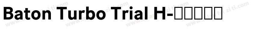 Baton Turbo Trial H字体转换